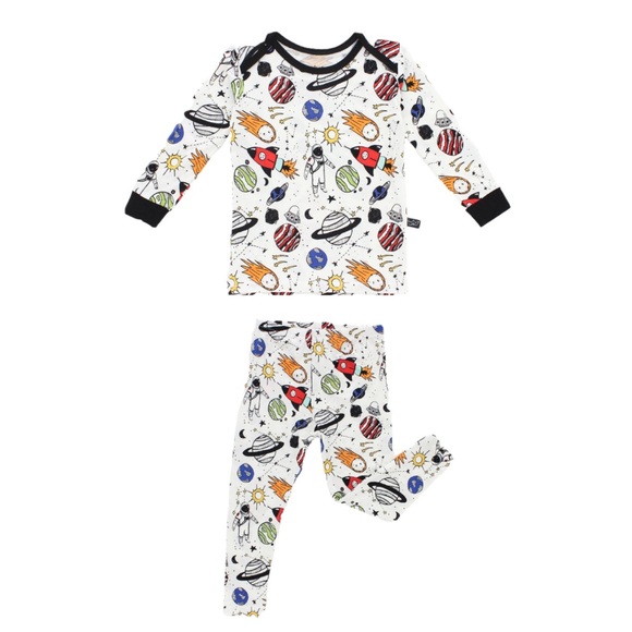 Peregrine Other - Peregrine Stormy Space Doodle Two-piece Bamboo Pajamas